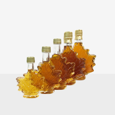 Maple Syrup in Glass - Maple Leaf